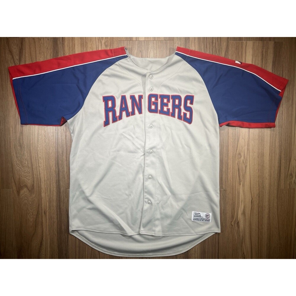 Texas Rangers Dynasty Jersey Size XL Stitched No Name On Back